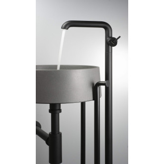 Deante Silia volně stojící umyvadlová baterie, černá BQS_N2KK