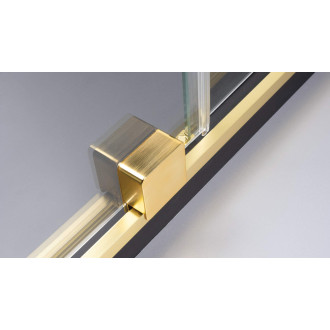 Deante PRIZMA posuvná Walk-In stěna, 140 cm, kartáčované zlato KTJ_R34R