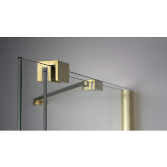 Deante PRIZMA posuvná Walk-In stěna, 140 cm, kartáčované zlato KTJ_R34R