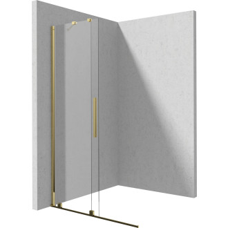 Deante PRIZMA posuvná Walk-In stěna, 140 cm, lesklé zlato KTJ_Z34R