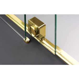 Deante PRIZMA posuvná Walk-In stěna, 140 cm, lesklé zlato KTJ_Z34R