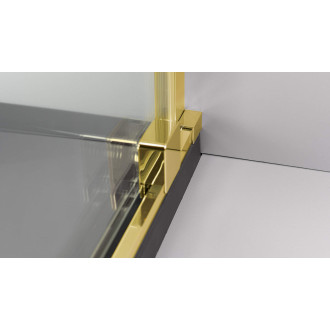 Deante PRIZMA posuvná Walk-In stěna, 140 cm, lesklé zlato KTJ_Z34R