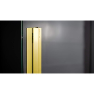 Deante PRIZMA posuvná Walk-In stěna, 140 cm, lesklé zlato KTJ_Z34R