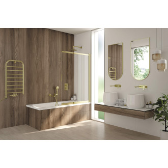 Deante Termostatická sada pro radiátory ,levá zlatá matná PEX AGI_RZL1