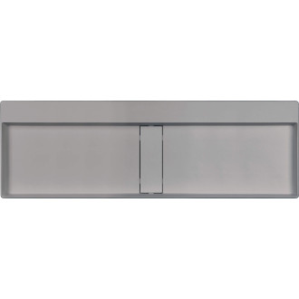 Deante Blur umyvadlo 1200x400 mm, šedý metalický, s rozetou CQB_SU2S