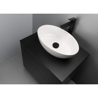 Deante Skříňka pod umyvadlo Prizma, s deskou, 600x470x520 mm, černá SDI_NB61