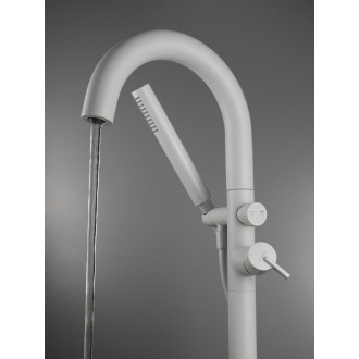 Deante SILIA stojánková vanová baterie, ramínko U, bílá BQS_A17N