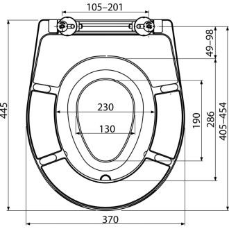 ALCA  A606 WC sedátko univerzální SOFTCLOSE s integrovanou vložkou, Duroplast