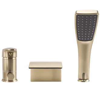 Rea Třídílná vanová baterie REA RIVEN Brush Gold REA-B0494