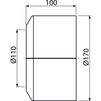 ALCA  A980 WC rozeta velká DN110