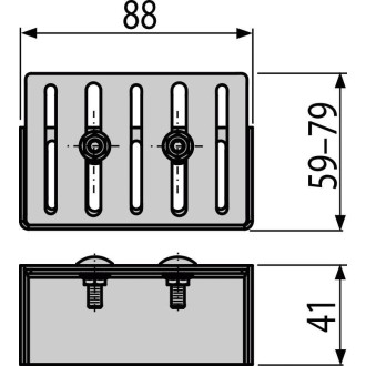 ALCA  ADZ-P003 Koncovka drenážního žlabu 75 mm, pozinkovaná ocel