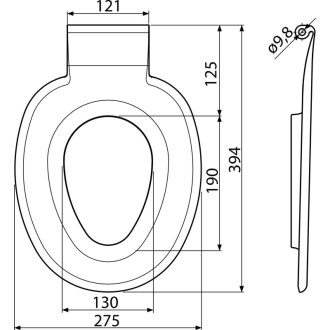 ALCA  P102 WC sedátko – integrovaná vložka