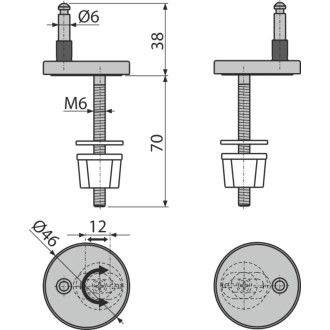 ALCA  P179 Panty pro A64, A66, A67,  čep 6 mm (od roku 2015)