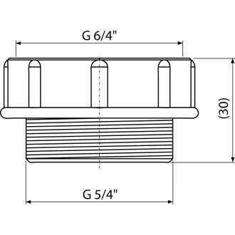 ALCA  S0506-ND "Redukce 5/4""×6/4"""
