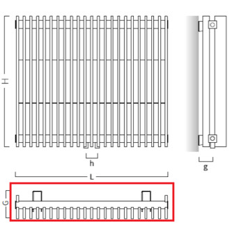 radiátor VIVAT 375 x 1600 mm, barva C. dle vzorníku výrobce RADVIV3016.