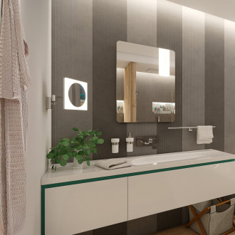 Nimco LED kosmetická zrcátka ZK 20465P-26 LED zrcátko s nastavit. teplotou svítivosti