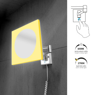 Nimco LED kosmetická zrcátka ZK 20465P-26 LED zrcátko s nastavit. teplotou svítivosti