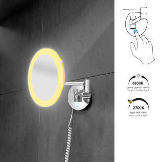 Nimco LED kosmetická zrcátka ZK 20265P-26 LED zrcátko s nastavit. teplotou svítivosti
