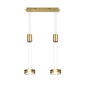 LED závěsné osvětlení Trio Franklin mosaz 326510208
