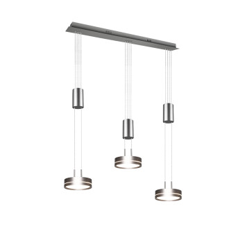 LED závěsné osvětlení Trio Franklin nikl 326510307