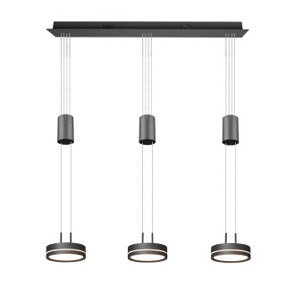 LED závěsné osvětlení Trio Franklin antracit 326510342