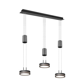 LED závěsné osvětlení Trio Franklin antracit 326510342