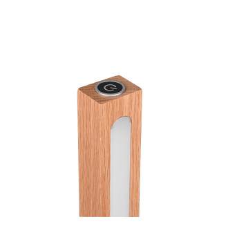 LED stojací lampa Trio Bellari přírodní 426410130