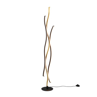 LED stojací lampa Trio Blaze mosaz 441210308