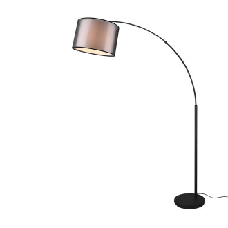 Stojací lampa Trio Burton černá 411490132