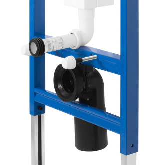 Podomítkový WC systém + tlačítka T Black Glass