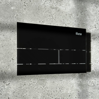 Podomítkový WC systém + tlačítka T Black Glass