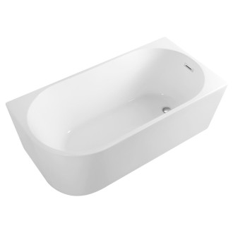 TIBERA R rohová stojící vana, 150x75cm, bílá E1035