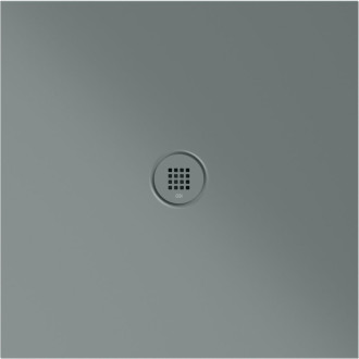 Keramická sprchová vanička, čtverec 80x80x2cm, agave mat