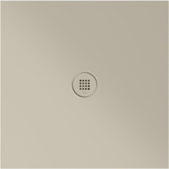 Keramická sprchová vanička, čtverec 80x80x2cm, creta mat