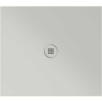 Keramická sprchová vanička, obdélník 90x80x2cm, cenere mat