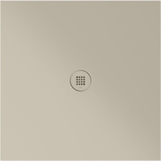 Keramická sprchová vanička, čtverec 90x90x2cm, creta mat