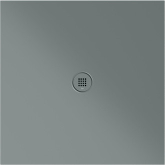 Keramická sprchová vanička, čtverec 100x100x2cm, agave mat