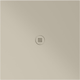 Keramická sprchová vanička, čtverec 100x100x2cm, creta mat