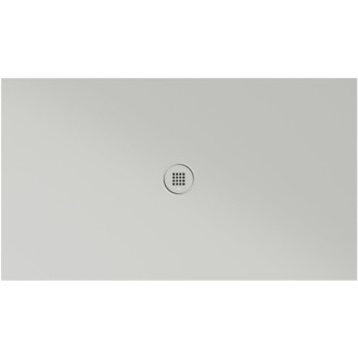 Keramická sprchová vanička, obdélník 140x80x2cm, cenere mat