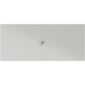 Keramická sprchová vanička, obdélník 160x70x2cm, cenere mat