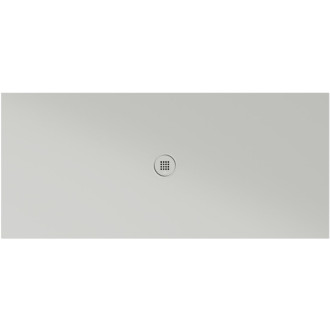 Keramická sprchová vanička, obdélník 180x80x2cm, cenere mat