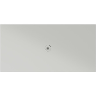Keramická sprchová vanička, obdélník 180x90x2cm, cenere mat