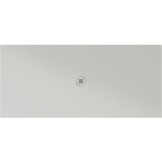 Keramická sprchová vanička, obdélník 200x90x2cm, cenere mat