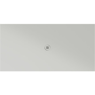 Keramická sprchová vanička, obdélník 200x100x2cm, cenere mat