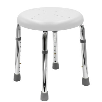 HANDICAP koupelnová stolička, průměr 45cm, bílá A170101
