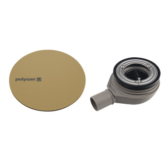 MIRAI vaničkový sifon, průměr 90mm, DN40, krytka zlato mat 59338