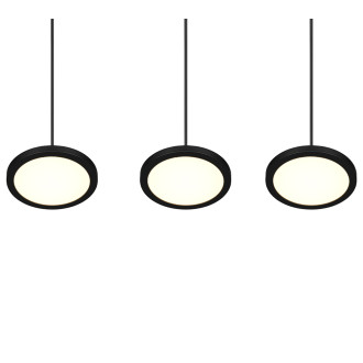 LED závěsné osvětlení Trio Tray černá 340910332