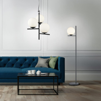 Stojací lampa Trio Pure černá 402000132