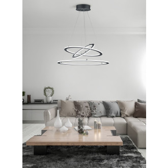 LED závěsné osvětlení Trio Durban antracit 321910342