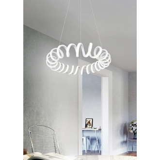 LED závěsné osvětlení Trio Curl bílá 325110131